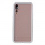 Ramka metalowa ze szkłem hartowanym do Huawei P20 Pro - srebrna