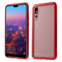 Ramka metalowa ze szkłem hartowanym do Huawei P20 Pro - czerwona