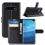 Litchi pokrowiec flip do Samsung Galaxy S10 Plus - czarny