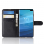 Litchi pokrowiec flip do Samsung Galaxy S10 Plus - czarny