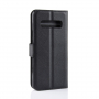 Litchi pokrowiec flip do Samsung Galaxy S10 Plus - czarny