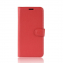 Litchi pokrowiec flip do Samsung Galaxy S10 Plus - czerwony