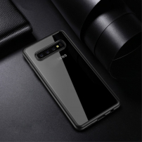 Ipaky etui plastikowe przezroczyste do Samsung Galaxy S10 - czarne