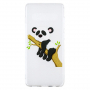 Etui plastikowe panda i bambus do Samsung Galaxy S10 Plus - przezroczyste