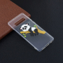 Etui plastikowe panda i bambus do Samsung Galaxy S10 Plus - przezroczyste
