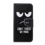 Pokrowiec flip Don't touch my phone do Samsung Galaxy S10 Plus - czarny