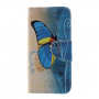 Pokrowiec flip motyl do Samsung Galaxy S10 Plus - niebieski