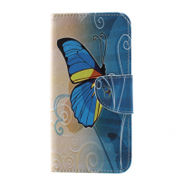 Pokrowiec flip motyl do Samsung Galaxy S10 Plus - niebieski