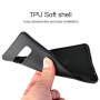 Etui plastikowe z teksturą włókien karbonowych do Samsung Galaxy S10 Plus - czarne