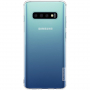 Nillkin etui przezroczyste z miękkiego plastiku do Samsung Galaxy S10 - białe