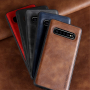 X-Level etui z powierzchnią skórzaną do Samsung Galaxy S10 - czarne
