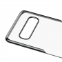 Baseus Etui plastikowe przezroczyste z ramką do Samsung Galaxy S10 - czarne