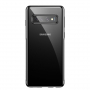 Baseus Etui plastikowe przezroczyste z ramką do Samsung Galaxy S10 Plus - czarne