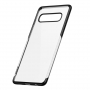 Baseus Etui plastikowe przezroczyste z ramką do Samsung Galaxy S10 Plus - czarne