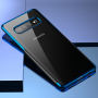 Baseus Etui plastikowe przezroczyste z ramką do Samsung Galaxy S10 Plus - niebieskie