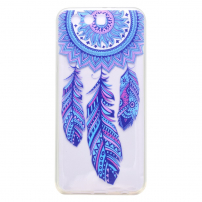 Etui plastikowe niebieski łapacz snów do Honor 9 - przezroczyste