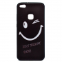 Ultra cienkie etui Don't touch my phone do Huawei P10 Lite - czarne