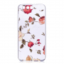 Etui plastikowe róże do Honor 9 - przezroczyste