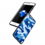 Nxe etui plastikowe wzór moro do Huawei P10 Lite - niebieskie