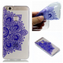 Etui plastikowe niebieska mandala do Huawei P10 Lite - przezroczyste