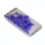Etui plastikowe niebieska mandala do Huawei P10 Lite - przezroczyste