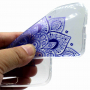 Etui plastikowe niebieska mandala do Huawei P10 Lite - przezroczyste
