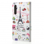 Pokrowiec flip Paryż do Huawei P20 Pro - biały