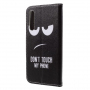 Pokrowiec flip Don't touch my phone do Huawei P20 Pro - czarny