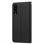 Pokrowiec skórzany flip do Huawei P20 Pro - czarny