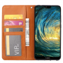 Pokrowiec skórzany flip do Huawei P20 Pro - brązowy