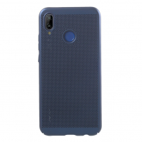 Etui plastikowe z wentylacją do Huawei P20 Lite - ciemnoniebieskie
