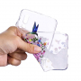Etui plastikowe kwiatowa dziewczyna do Huawei P20 Pro - przezroczyste