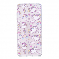 Etui plastikowe jednorożce do Huawei P20 Pro - przezroczyste