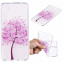 Etui plastikowe różowe drzewo do Huawei P20 Pro - przezroczyste