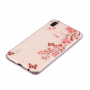 Etui plastikowe kwiaty sakury do Huawei P20 Lite - przezroczyste