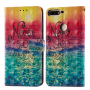 Pokrowiec flip Never stop deaming do Huawei Y7 Prime (2018) - kolorowy