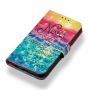 Pokrowiec flip Never stop deaming do Huawei P20 Lite - kolorowy