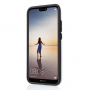Etui plastikowe z teksturą szlifowaną do Huawei P20 Lite - srebrne