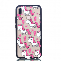 Etui plastikowe jednorożce do Huawei P20 Lite - przezroczyste