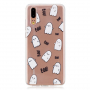 Etui plastikowe duchy do Huawei P20 - przezroczyste
