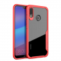 Ipaky etui przezroczyste z ramką do Huawei P20 Lite - czerwone