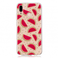 Etui plastikowe arbuzy do Huawei P20 Lite - przezroczyste