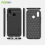 Mofi etui plastikowe z teksturą szlifowaną do Huawei P20 Lite - czarne
