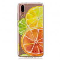 Etui ochronne miękkie cytrusy do Huawei P20 - przezroczyste
