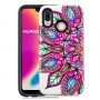 Etui ochronne gumowe mandala kwiatowa do Huawei P20 Lite - kolorowe