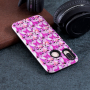 Etui ochronne gumowe z grzybieniami do Huawei P20 Lite - różowo-białe