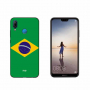 Nxe etui plastikowe flaga Brazylii do Huawei P20 Lite