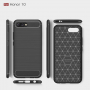 Etui ochronne plastikowe z teksturą szlifowaną do Honor 10 - czarne