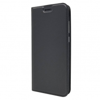 Pokrowiec skórzany magnetyczny do Huawei P20 Pro - czarny