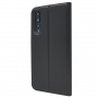 Pokrowiec skórzany magnetyczny do Huawei P20 Pro - czarny